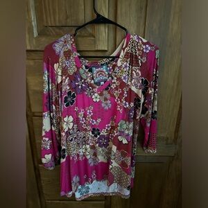 Johnny Was 3/4 Lengths blouse